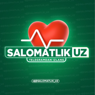 Логотип канала salomatlik_uz