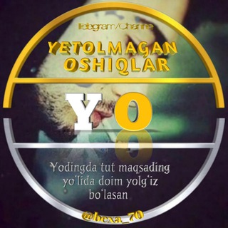 Логотип канала yetolmagan_oshiqlar