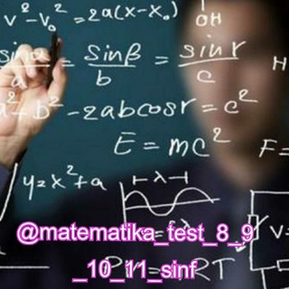 Логотип канала matematika_test_8_9_10_11_sinf