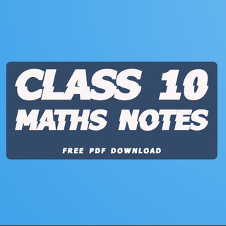 Логотип канала class_10_math_notes