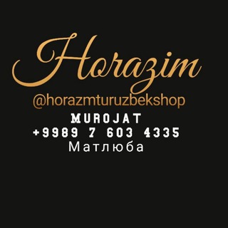 Логотип канала horazmturuzbekshop