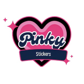 Логотип канала pinky_stickers