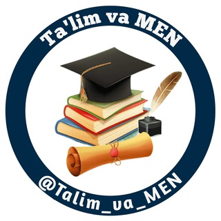 Логотип канала talim_va_men