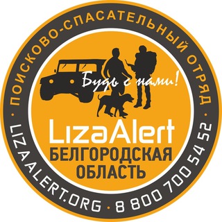 Логотип канала lizaalertbel