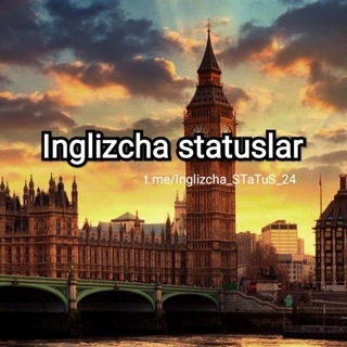 Логотип канала inglizcha_status_24