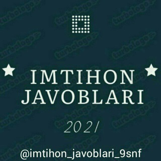 Логотип канала imtihon_javoblari_9snf