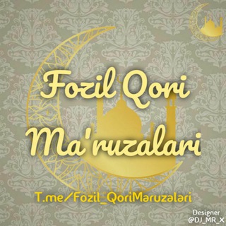 Логотип канала fozilqori_maruzalarii