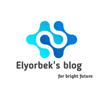 Логотип канала elyorbeks_blog