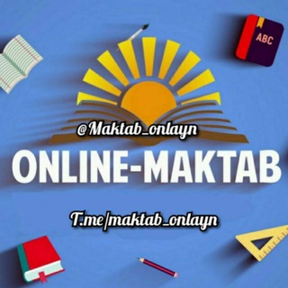 Логотип канала maktab_onlayn