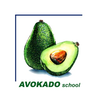 Логотип канала avokado_school