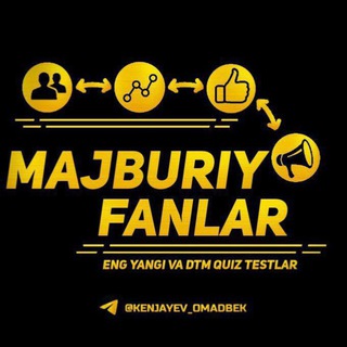 Логотип канала majburiy_quiz_test_kanal