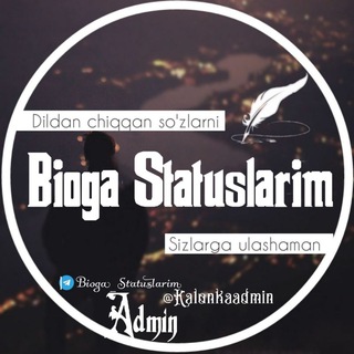 Логотип канала bioga_statuslarim