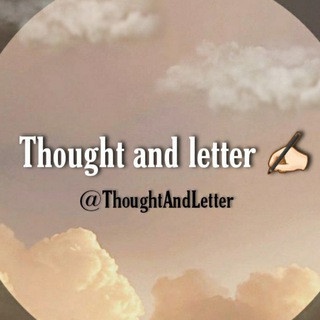 Логотип канала thoughtandletter