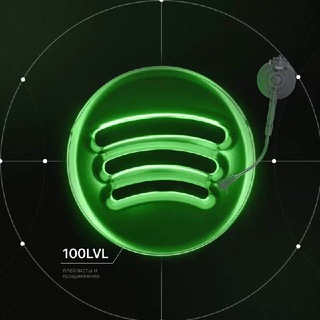 Логотип канала spotify100lvl