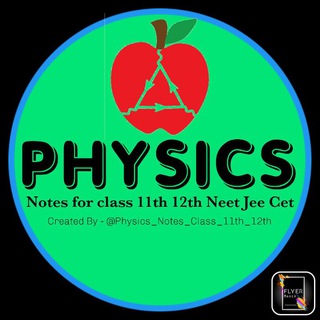 Логотип канала physics_notes_class_11th_12th