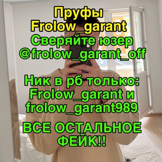 Логотип канала frolow_garant