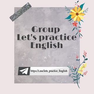 Логотип канала lets_practice_english