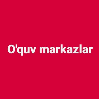 Логотип канала oquvmarkazlar