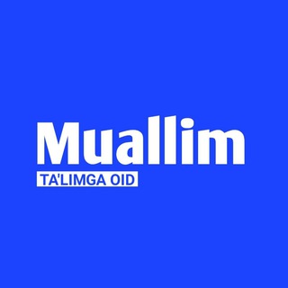 Логотип канала Muallimlarga