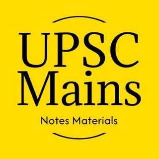 Логотип канала upsc_mains_notes_materials