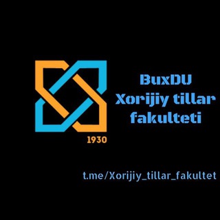 Логотип канала xorijiy_tillar_fakultet