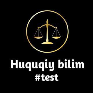 Логотип канала huquqiy_bilim_test