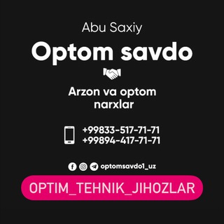 Логотип канала optom_tehnik_jihozlar