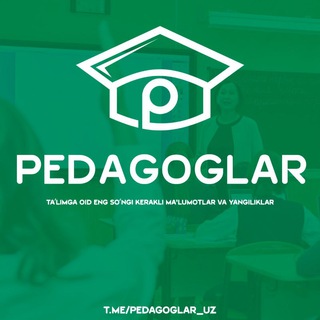 Логотип канала pedagoglar_uz