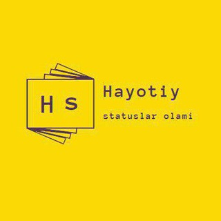 Логотип канала hayotiy_statuslar_olami