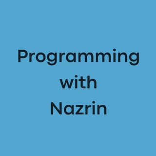 Логотип канала programmingwithnazrin