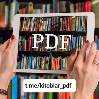 Логотип канала kitoblar_pdf