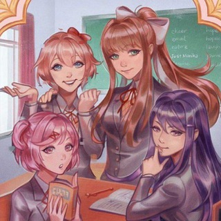 Логотип канала dokidokiliteratureclubkt