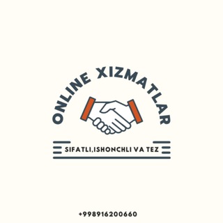 Логотип канала onlinexizmatlaruzb