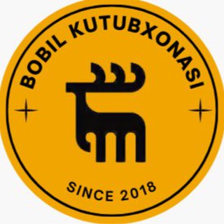 Логотип канала bobil_kutubxonasi