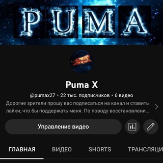 Логотип канала pumashopyt