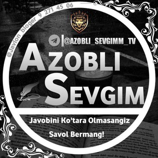 Логотип канала azob_sevgim_tv