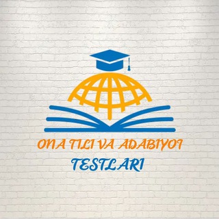 Логотип канала ona_tili_va_adabiyot_testlari