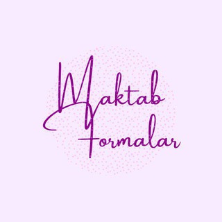 Логотип канала maktab_formalar