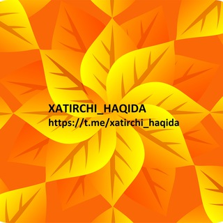 Логотип канала xatirchi_haqida