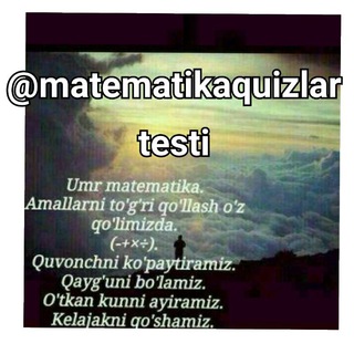 Логотип канала matematikaquizlartesti