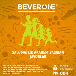 Логотип канала beverone_salomatlik