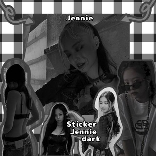 Логотип канала sticker_jennie_dark