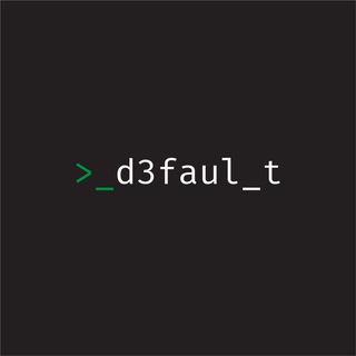Логотип канала d_3fault