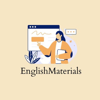 Логотип канала englishmateriallls