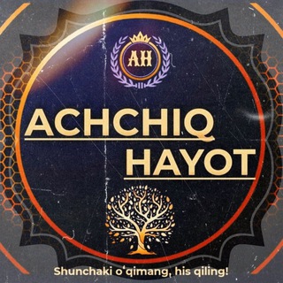 Логотип канала achchiq_hayot1