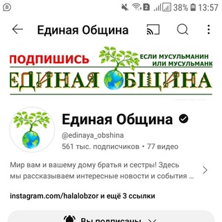 Логотип канала edinaya_obshina