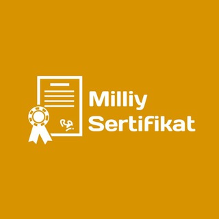 Логотип канала MilliySertifikat