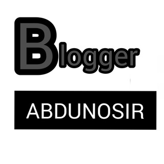 Логотип канала blogger_abdunosir