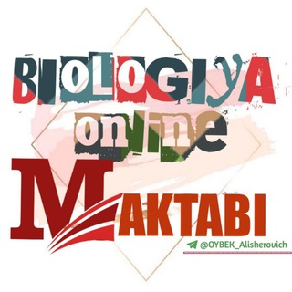 Логотип канала biologiya_online_maktab