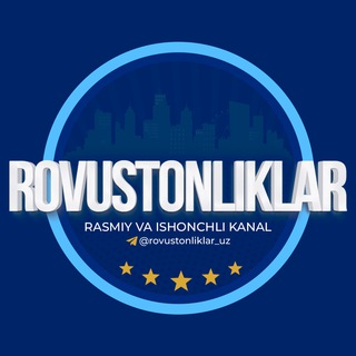 Логотип канала rovustonliklar_uz